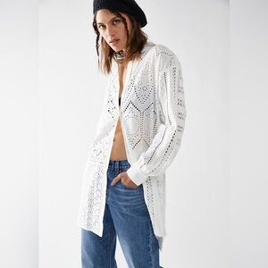 Spell ‘Lottie’ Eyelet Shirt Dress NWT
